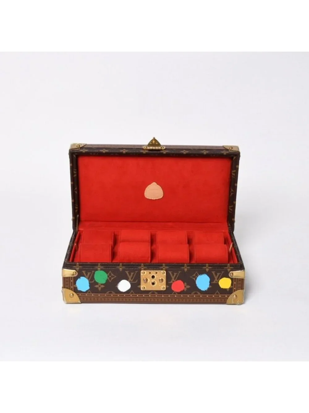 Louis Vuitton Super Rare Watch Trunk LV YK Yayoi Kusama Coffret